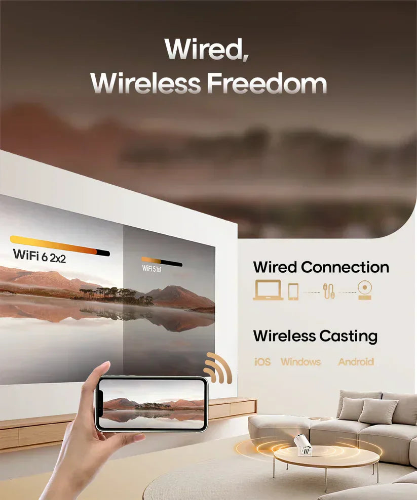 Magcubic Portable Projector HY300 Pro 4K + Gift [End Today]